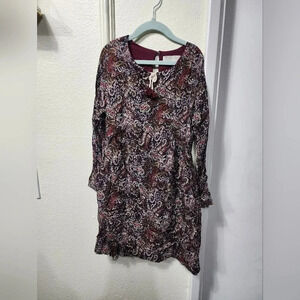 Girls Zara Floral Paisley Lined Dress - Size 8